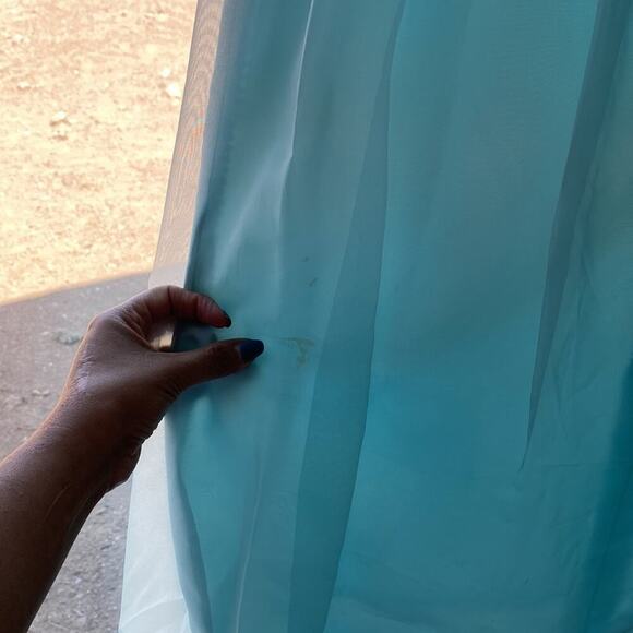 Vintage 60s Sylvia Ann brides maid dress short sleeve empire waist cottage core - Picture 8 of 15